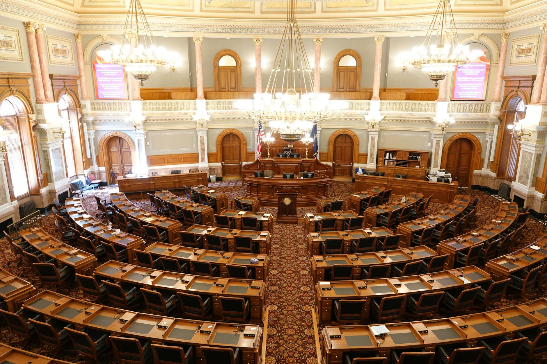Legislative chamber interior