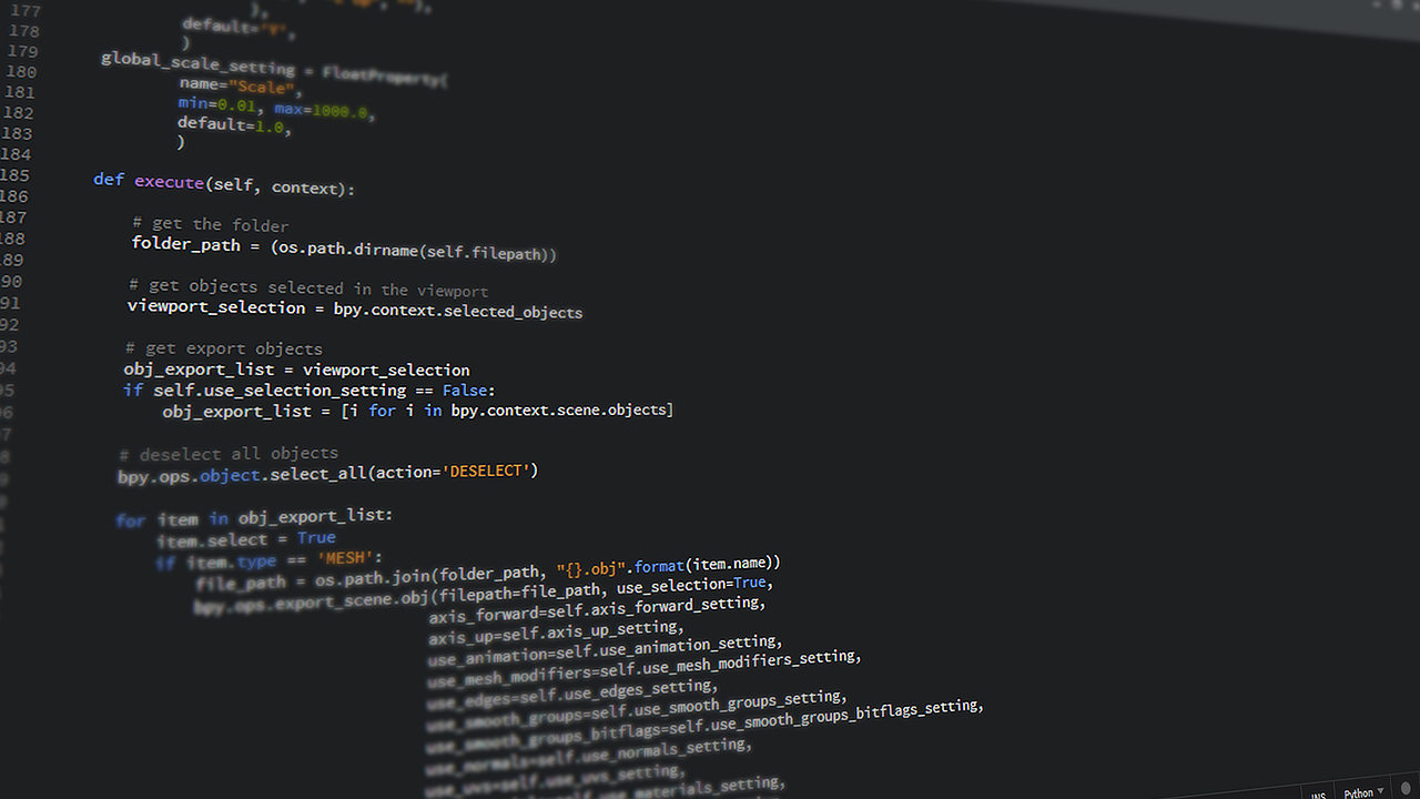 Python code on a screen representing software supply-chain risk in AI tooling