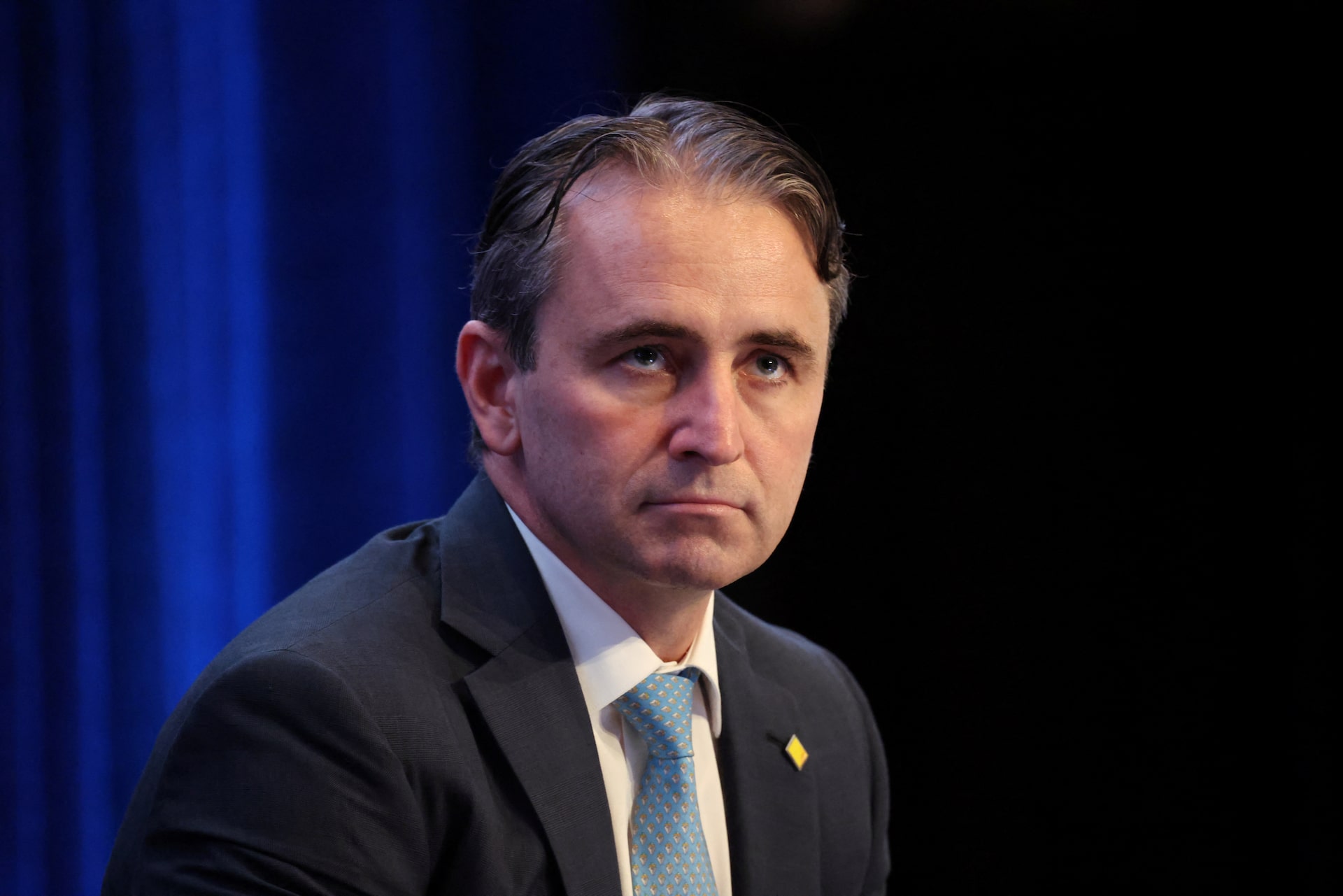 Matt Comyn, chief executive of Commonwealth Bank of Australia, at an Australian Financial Review banking summit