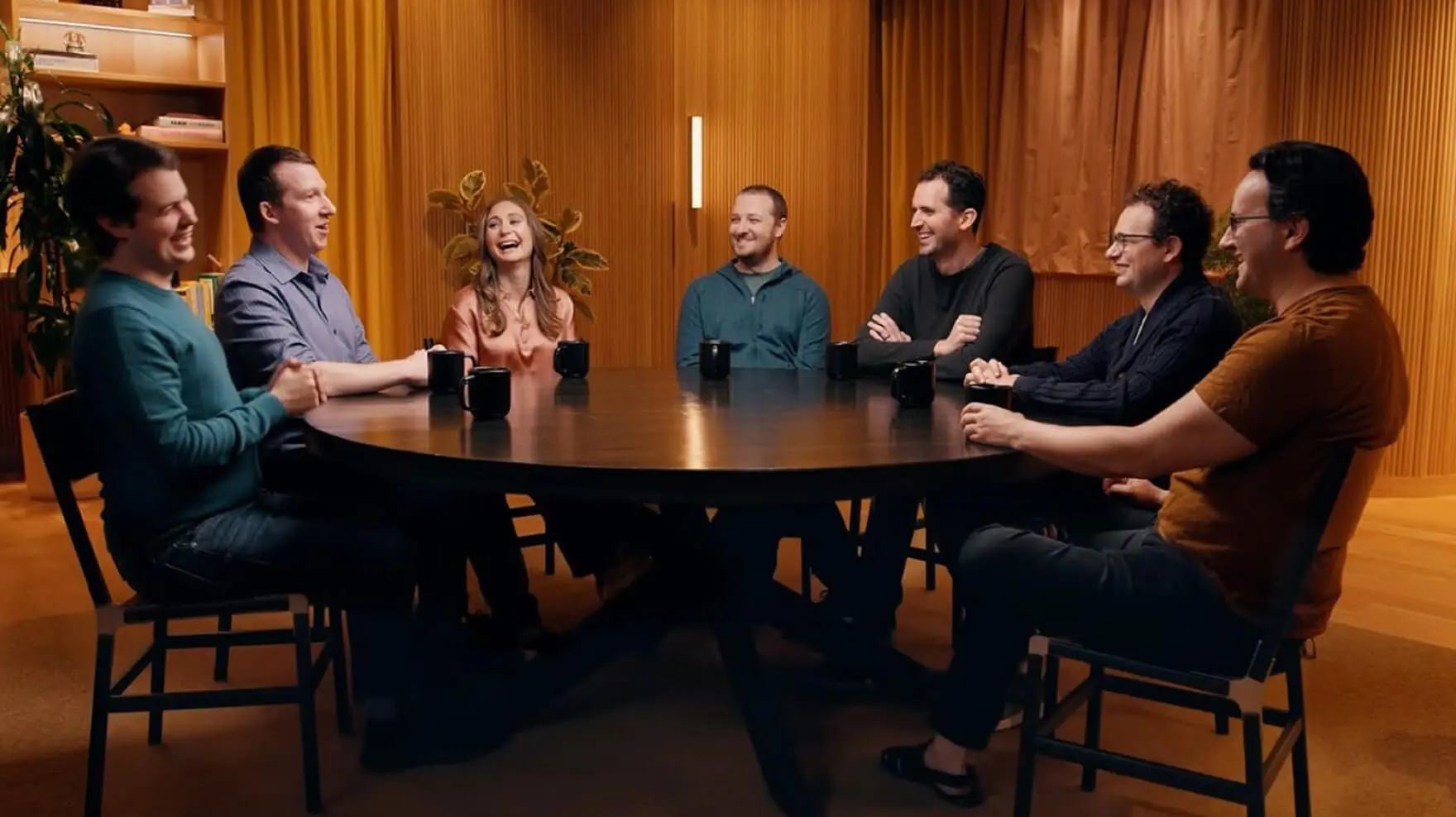Anthropic staff in a meeting space on the company's careers page