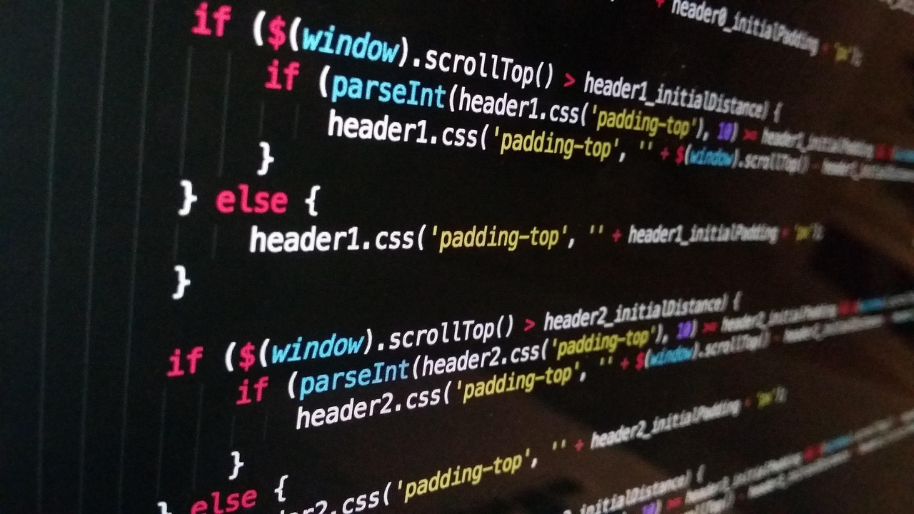 JavaScript code on a monitor illustrating developer tooling and supply-chain security risk