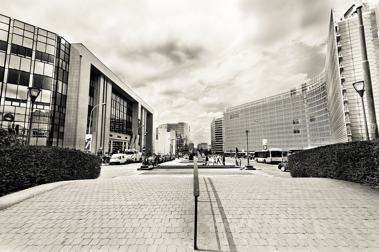 European Commission building in Brussels, where regulators announced Google's Search and Play Store fine.